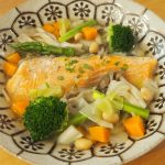 鮭と大豆の食べる野菜スープ